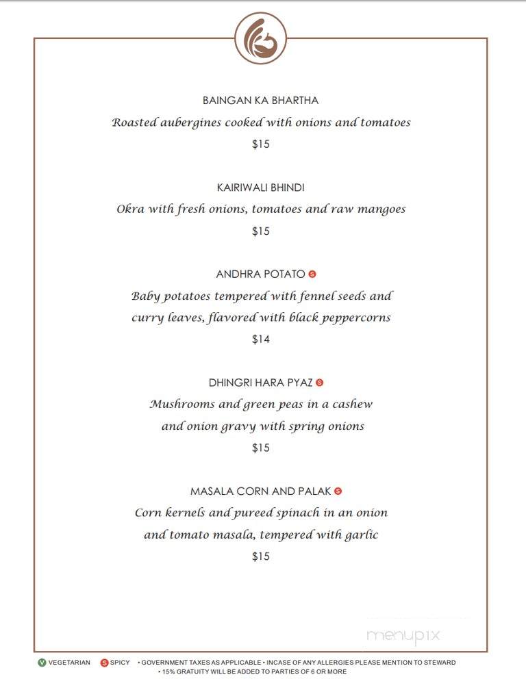 Mayura - Brampton, ON menu_pic