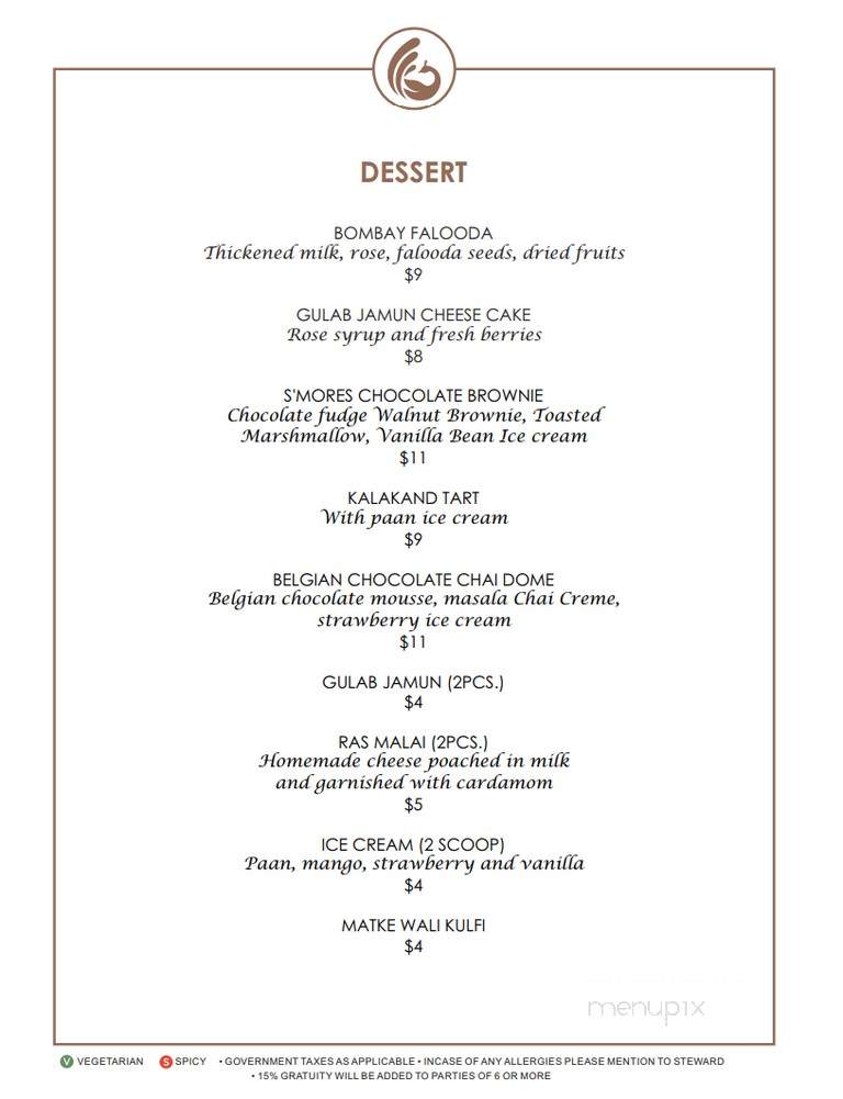 Mayura - Brampton, ON menu_pic