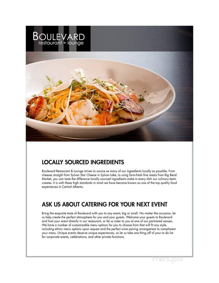 Boulevard Restaurant & Lounge - Red Deer, AB menu_pic