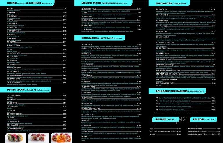 Inochi Express - Montreal, QC menu_pic