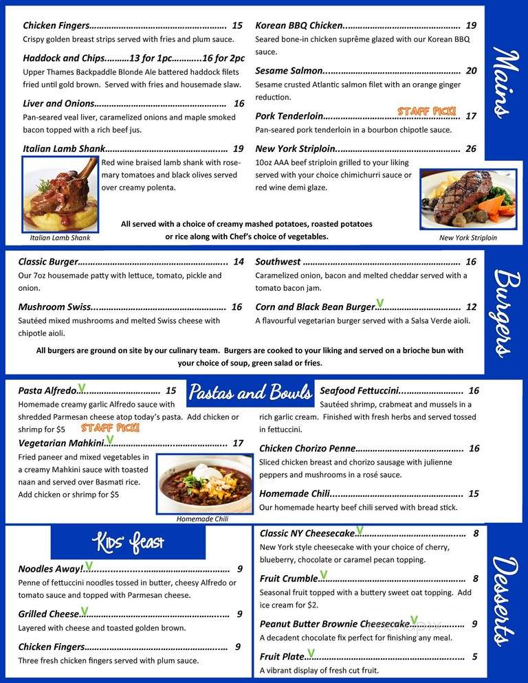 Ody's - Woodstock, ON menu_pic