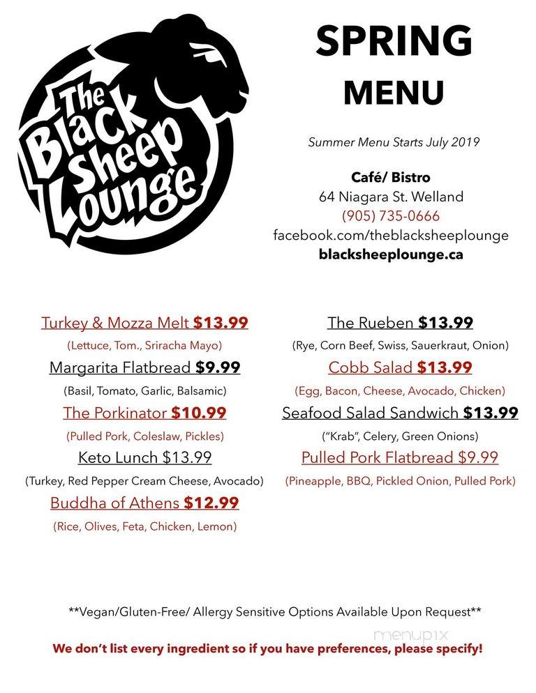 The Black Sheep Lounge - Welland, ON