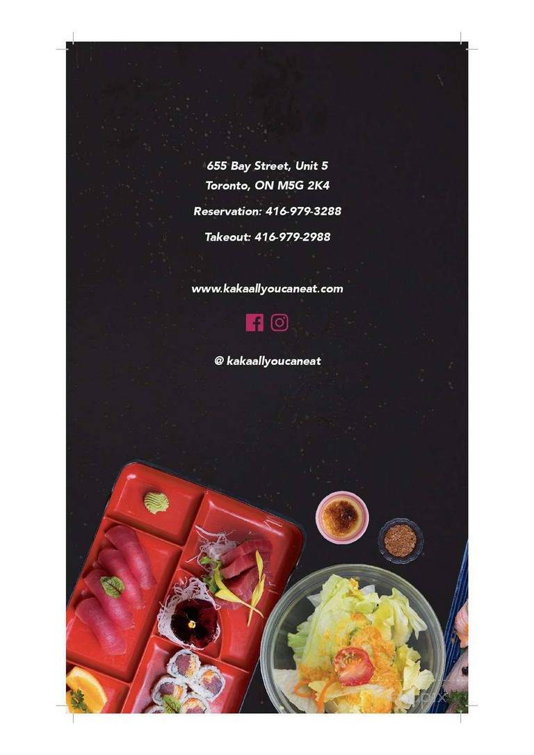 Kaka All You Can Eat - Markham, ON menu_pic