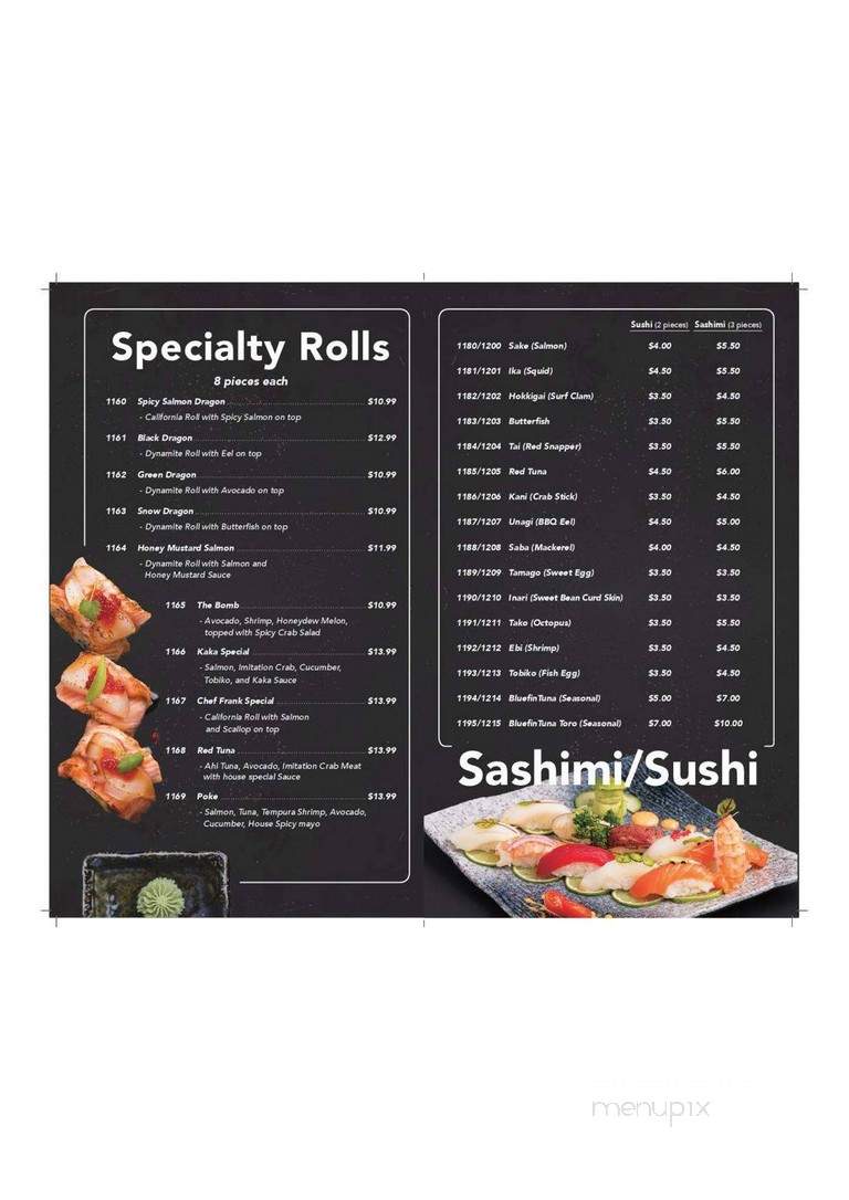 Kaka All You Can Eat - Markham, ON menu_pic