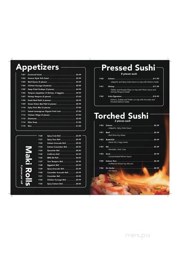 Kaka All You Can Eat - Markham, ON menu_pic