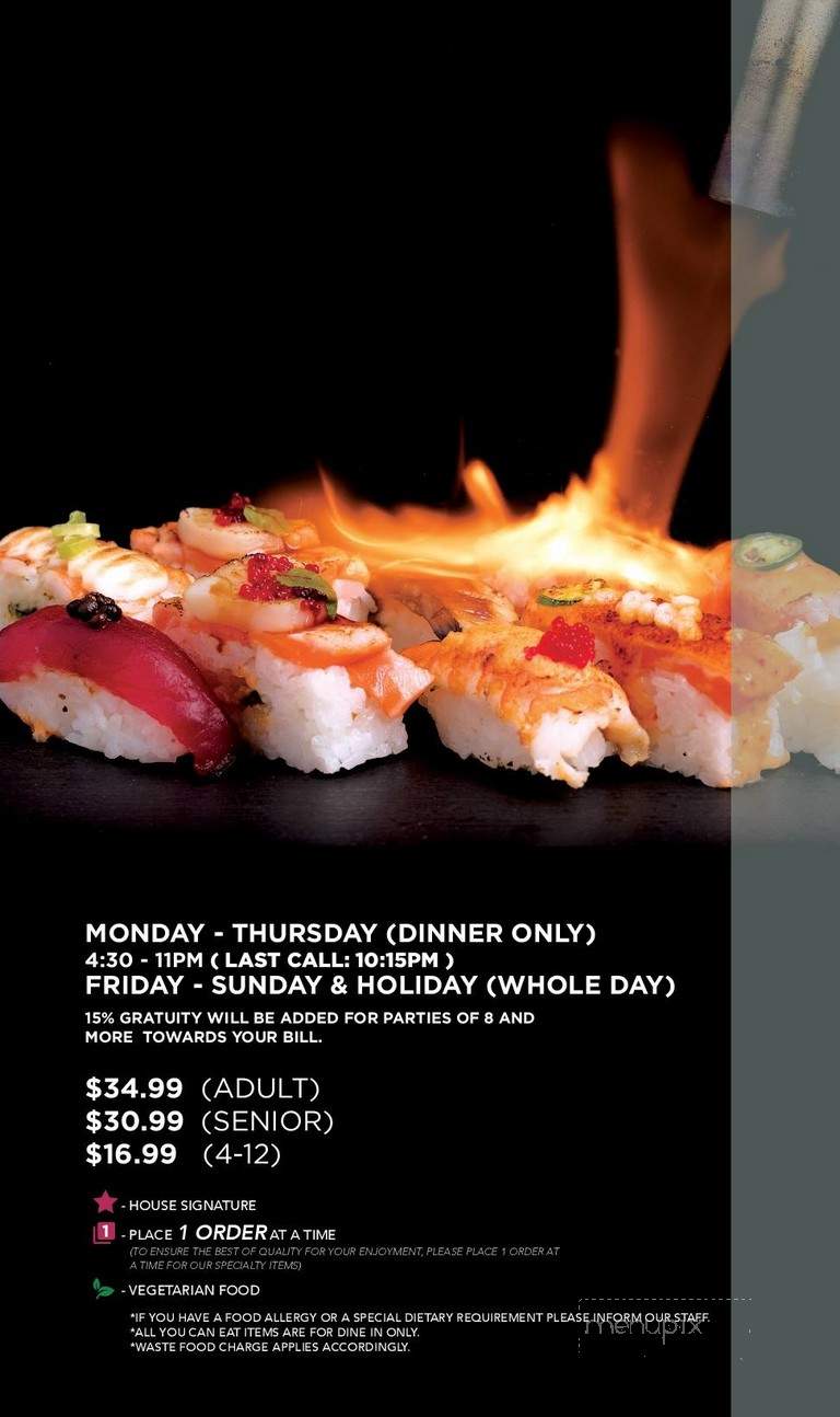 Kaka All You Can Eat - Markham, ON menu_pic