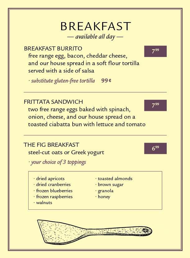 The Sprouted Fig - Vernon, BC menu_pic