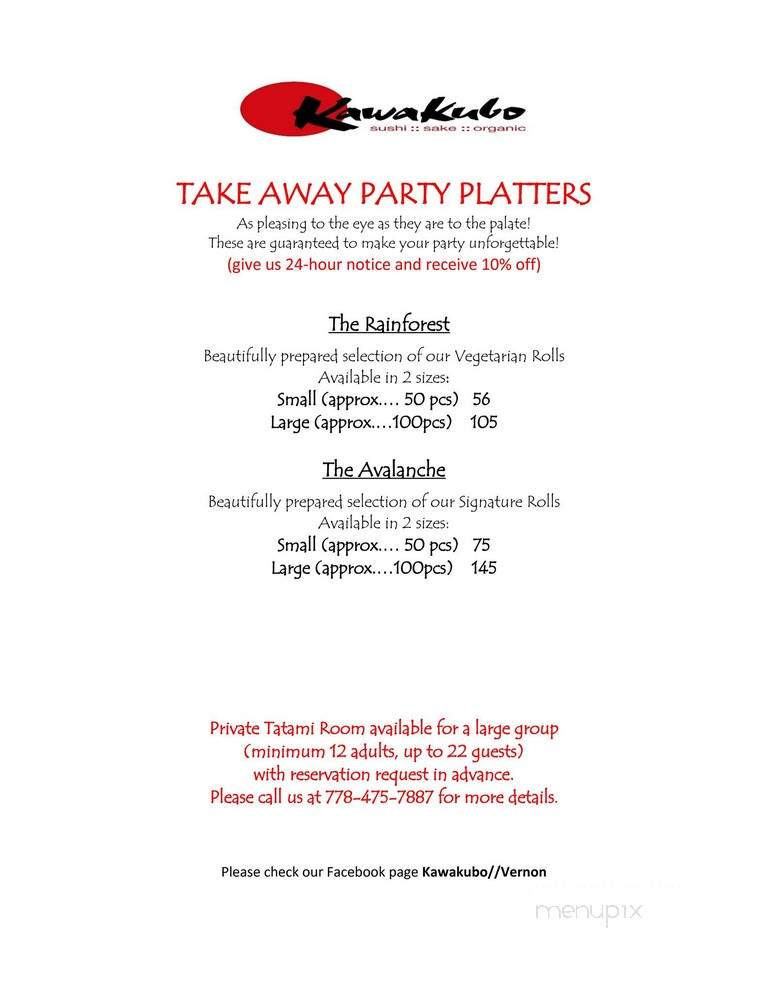 Kawakubo - Vernon, BC menu_pic