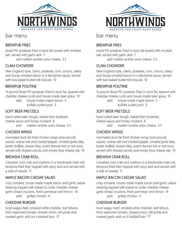 Northwinds Brewhouse & Kitchen - Collingwood, ON