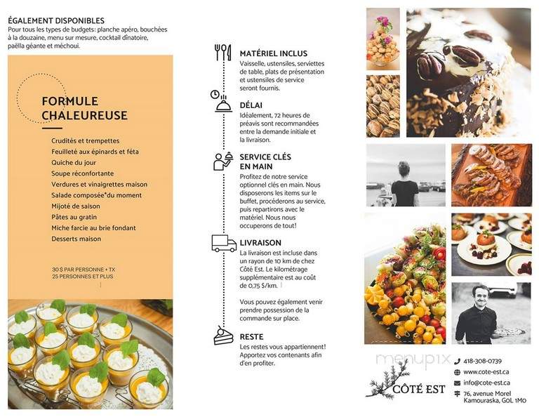 Cote Est - Kamouraska, QC menu_pic