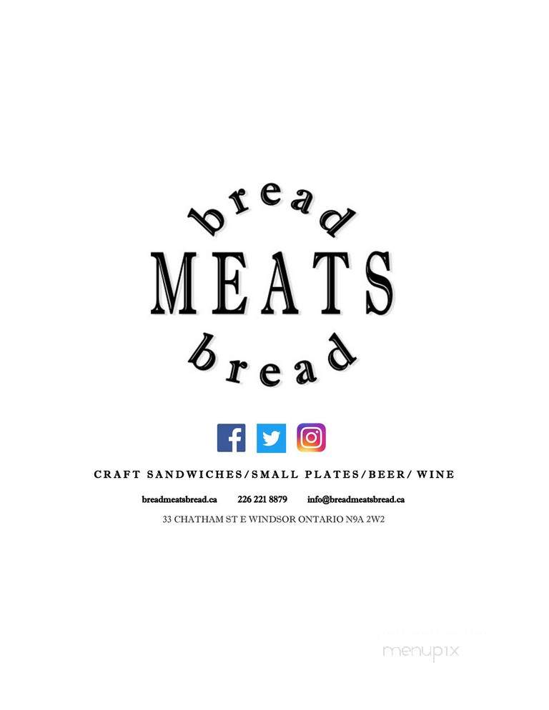 Bread Meats Bread - Windsor, ON menu_pic