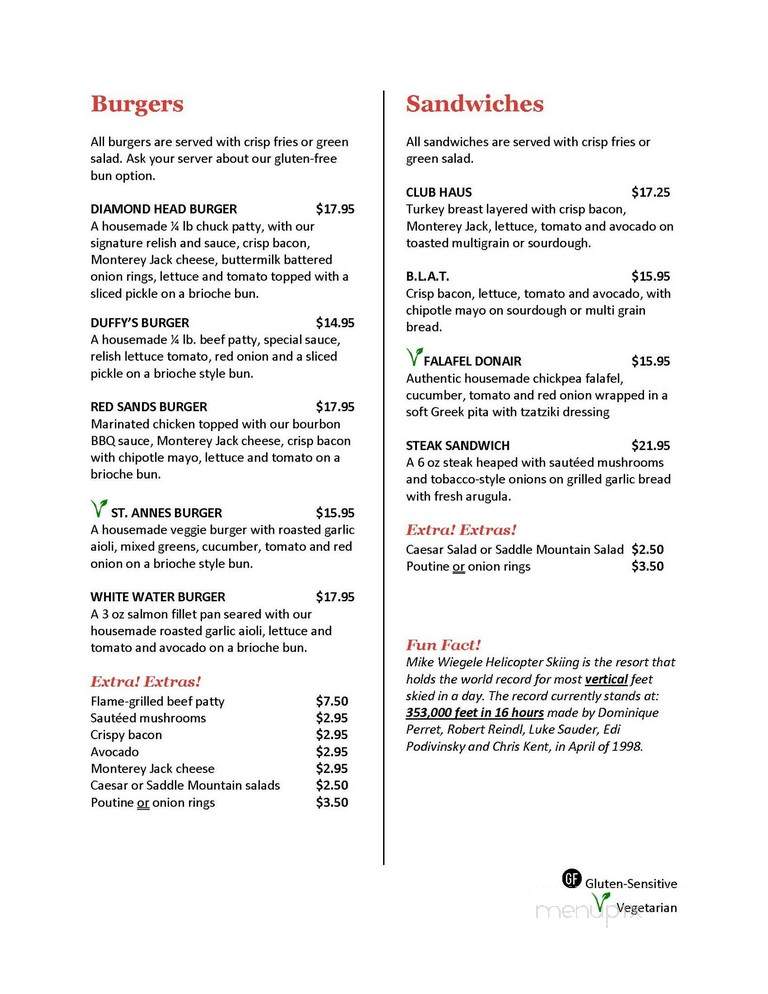 Saddle Mountain Restaurant - Blue River, BC