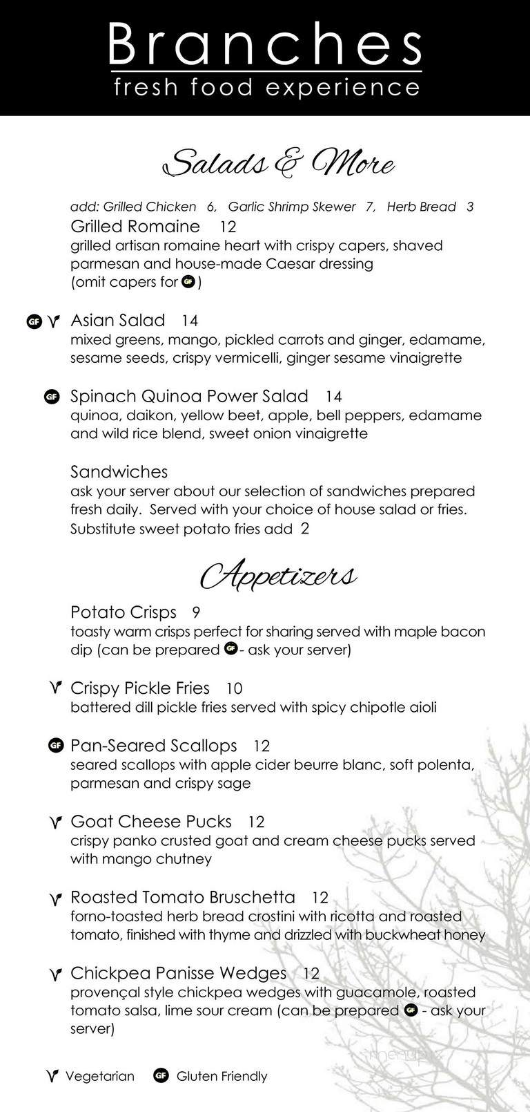 Branches Fresh Food Experience - Sherwood Park, AB menu_pic