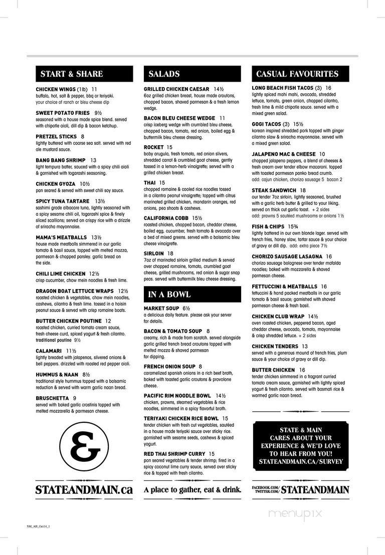 State & Main Kitchen and Bar - Cambridge, ON