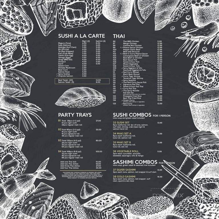 Wind Japanese & Thai - St Catharines, ON menu_pic