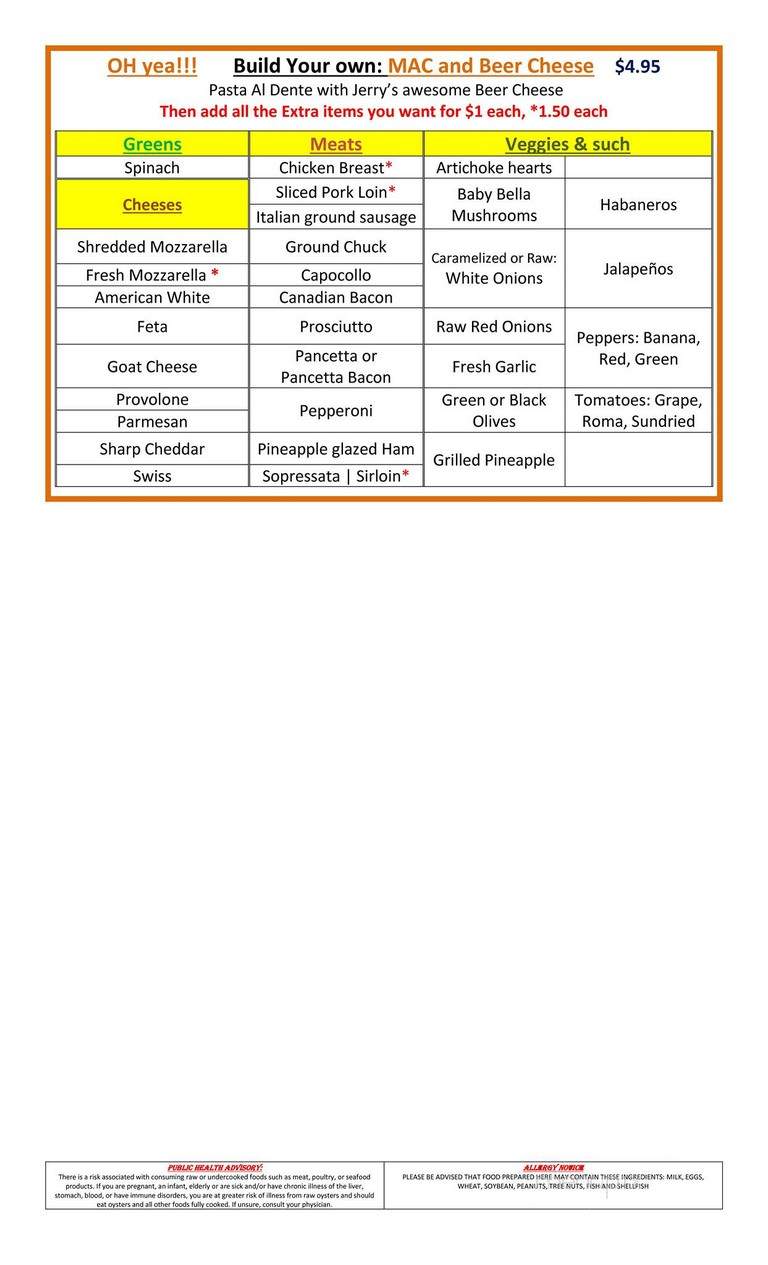Brewpop Brewery - Auburndale, FL menu_pic