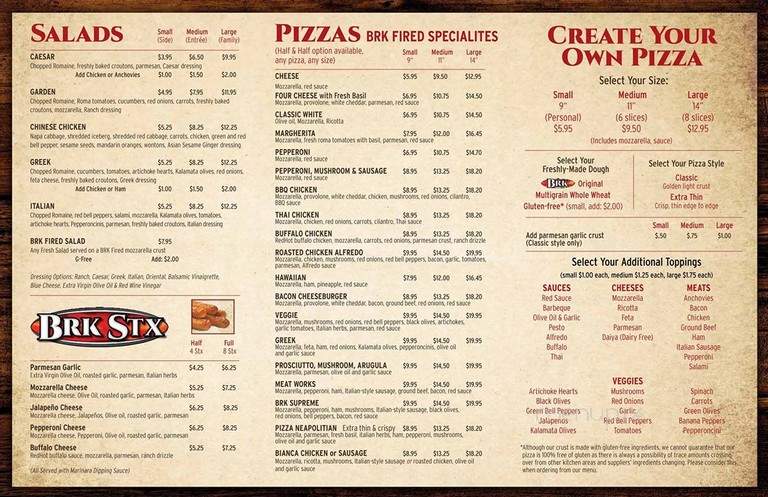 BRK Pizza - Naples, FL menu_pic