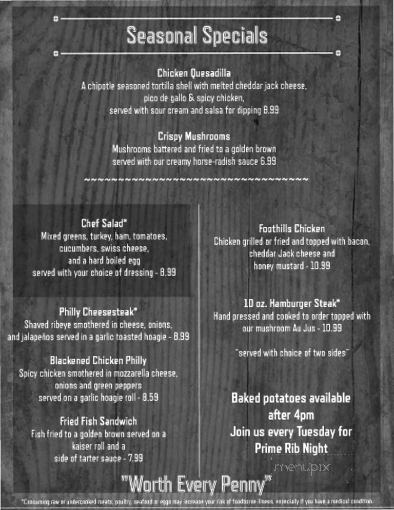 Copper Penny Grill - Forest City, NC menu_pic