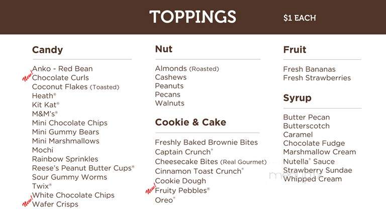 Creamistry - Mission Viejo, CA menu_pic