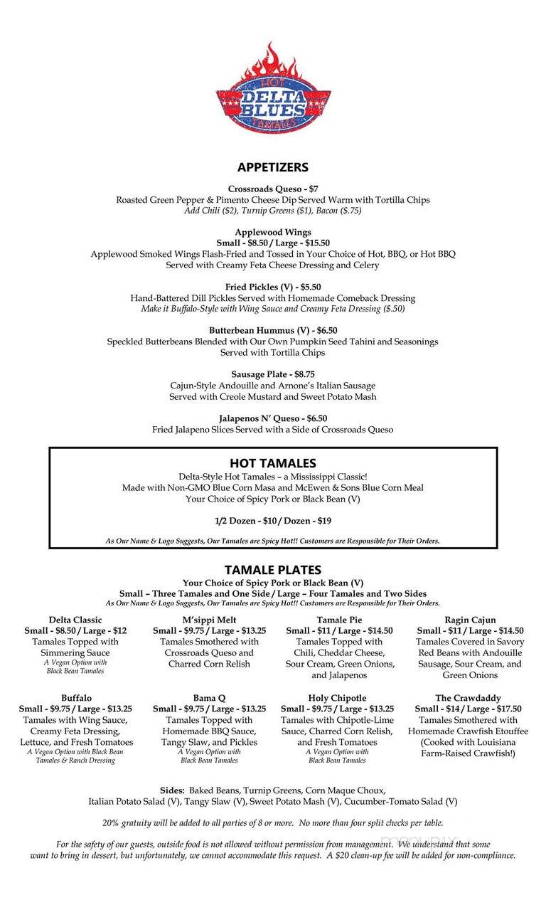 Delta Blues Hot Tamales - Birmingham, AL menu_pic