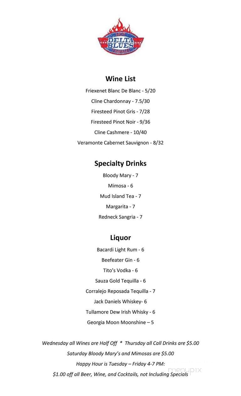 Delta Blues Hot Tamales - Birmingham, AL menu_pic