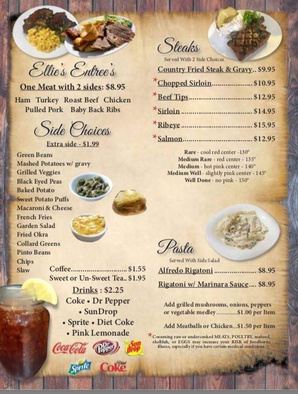 Ellie Mae's Tavern - Forest City, NC menu_pic