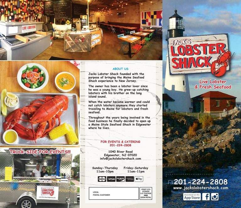 Jack's Lobster Shack - Edgewater, NJ menu_pic