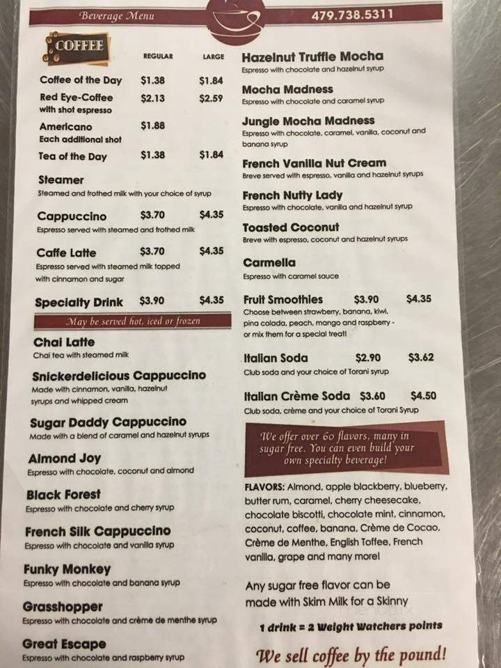 Lori's Main Street Cafe - Huntsville, AR menu_pic