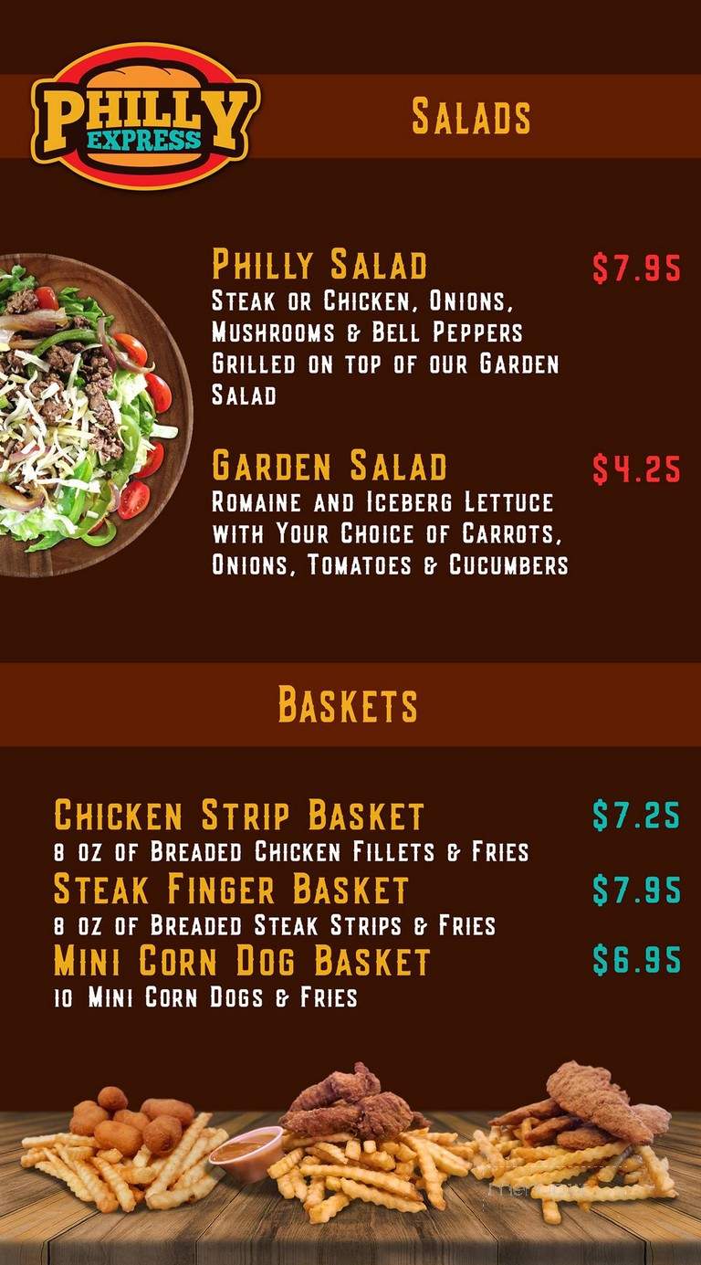 Philly Express - Coeur d'Alene, ID menu_pic