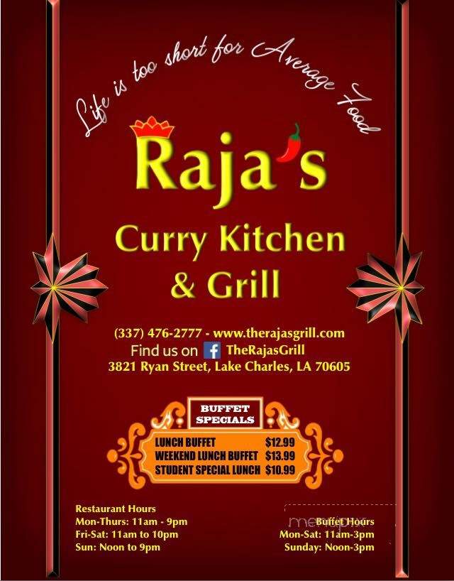 Raja's Curry Kitchen & Grill - Lake Charles, LA