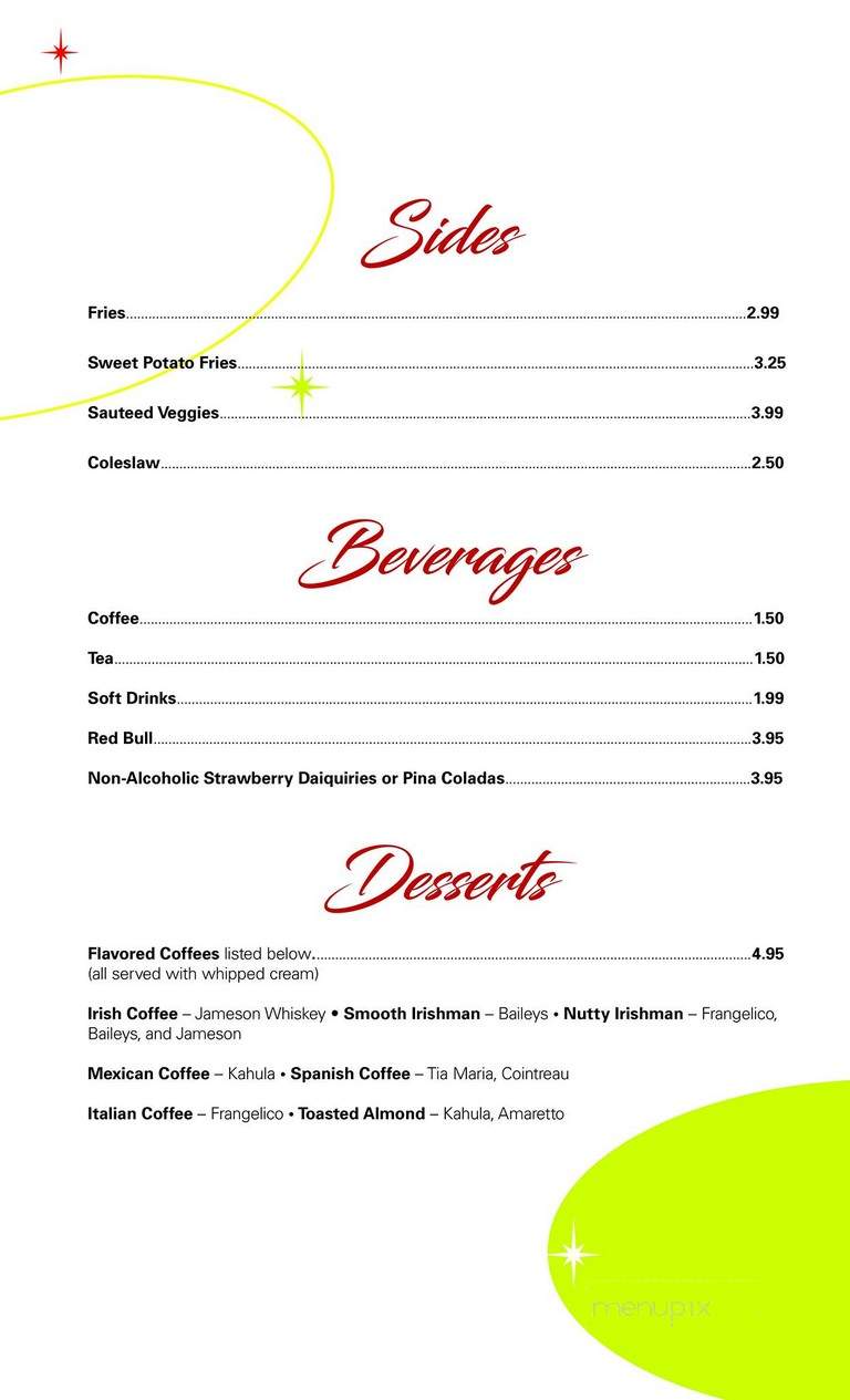 Rudy's Pub - Cleveland, OH menu_pic