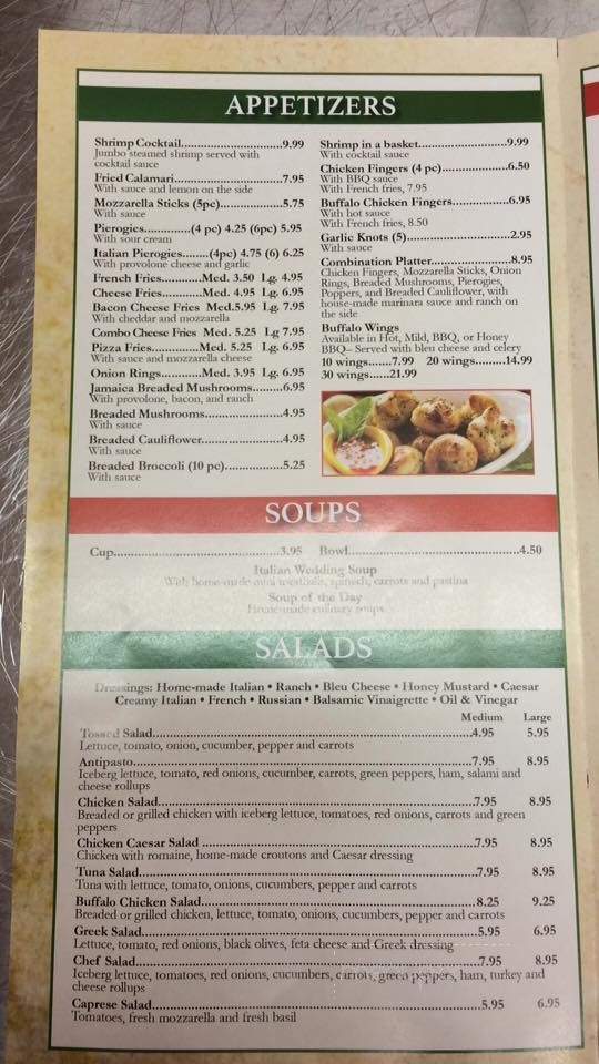 Siro's Italian Restaurant - Palmerton, PA menu_pic