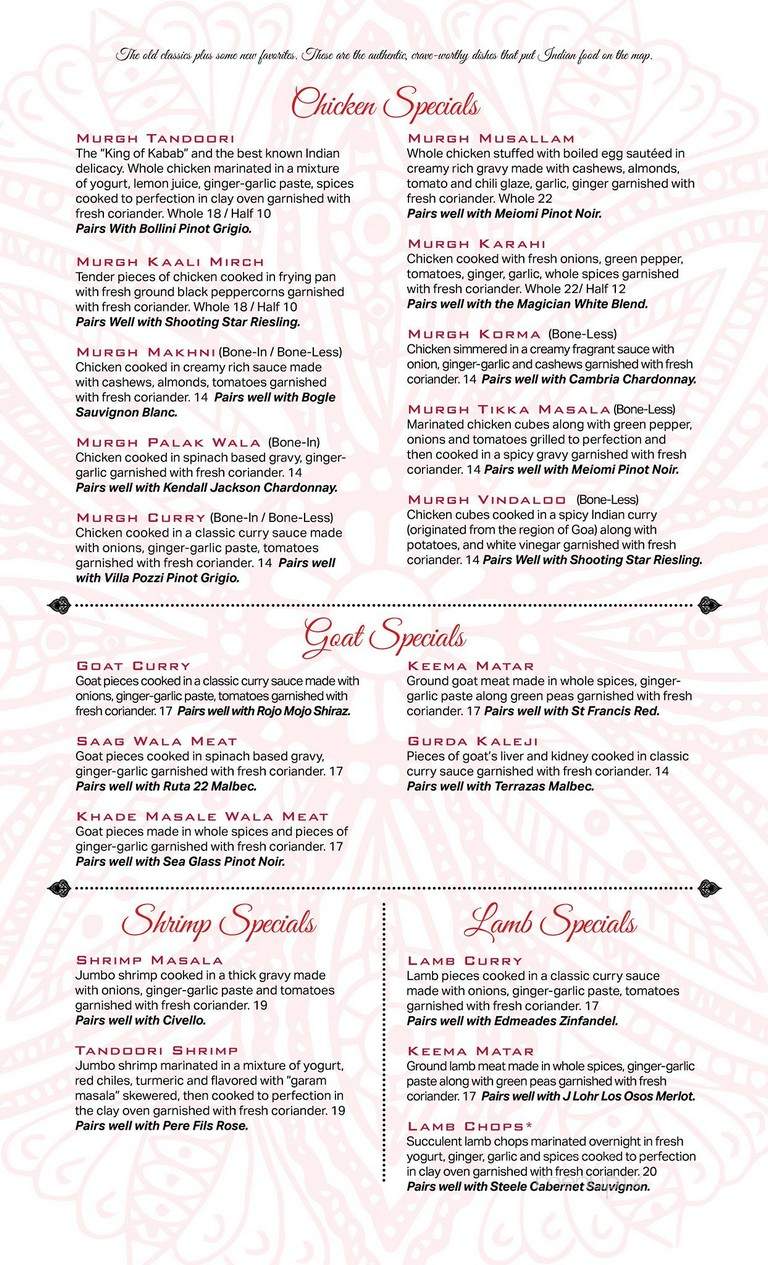 Sona's Indian Cuisine - Greensboro, NC menu_pic