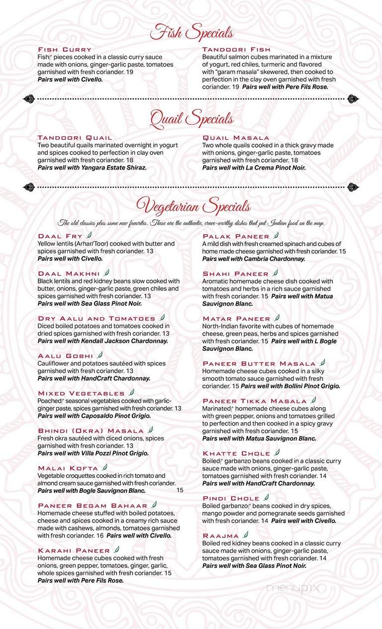 Sona's Indian Cuisine - Greensboro, NC menu_pic