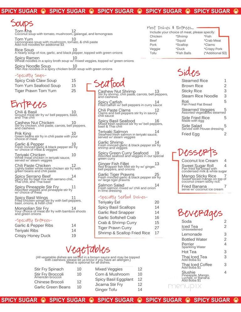 Spicy Sugar - Long Beach, CA menu_pic