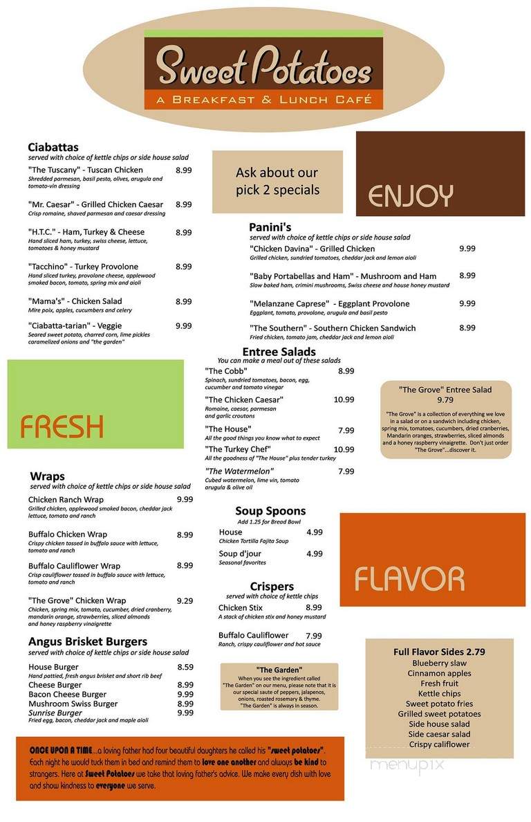 Sweet Potatoes - Ocala, FL menu_pic