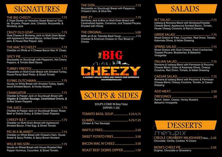 The Big Cheezy - Kenner, LA menu_pic