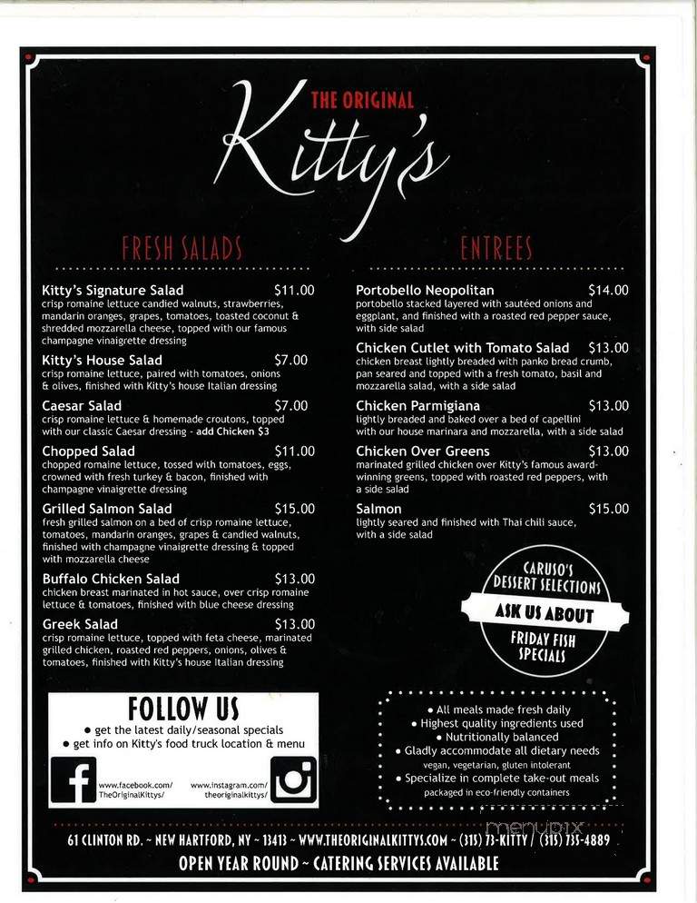 The Original Kitty's - New Hartford, NY menu_pic