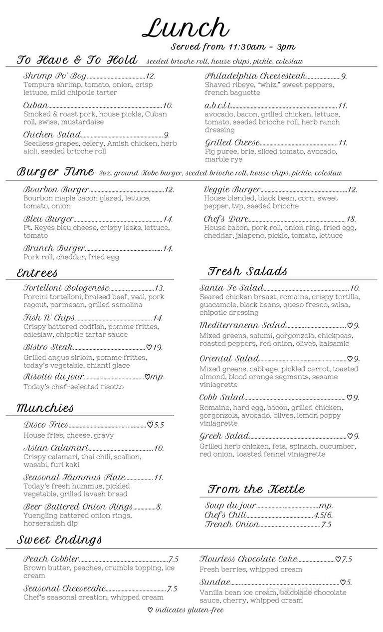 The Peach Pit Cafe - Manasquan, NJ menu_pic