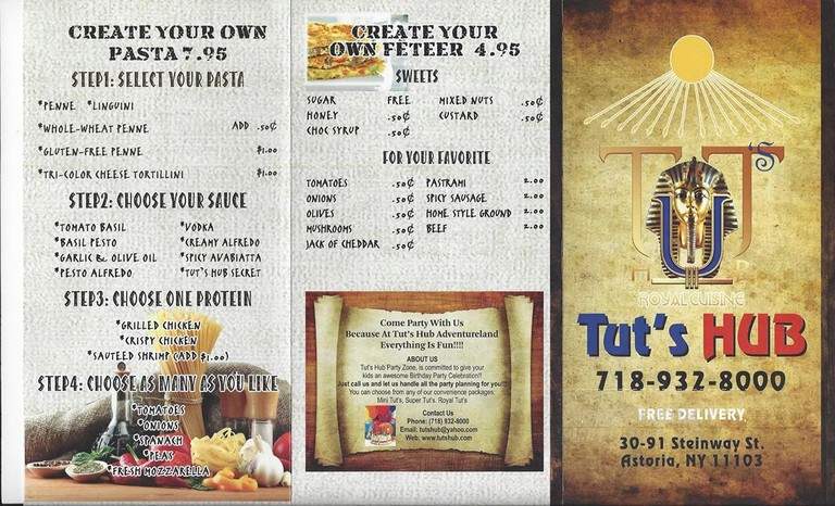 Tut's Hub Royal Cuisine - Astoria, NY menu_pic
