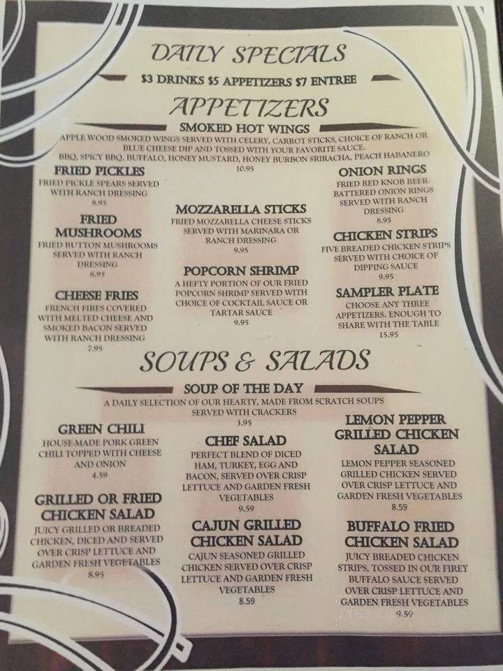 357 Bar and Grill - Palisade, CO menu_pic