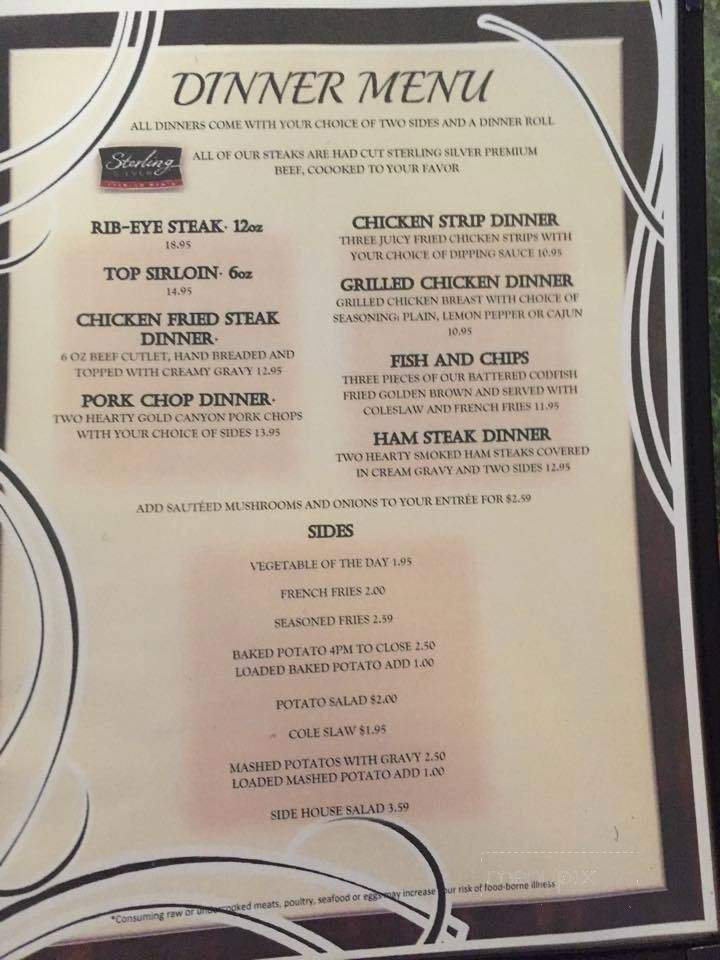 357 Bar and Grill - Palisade, CO menu_pic