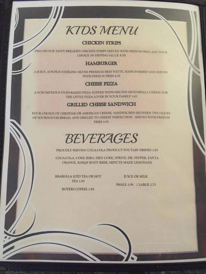 357 Bar and Grill - Palisade, CO menu_pic