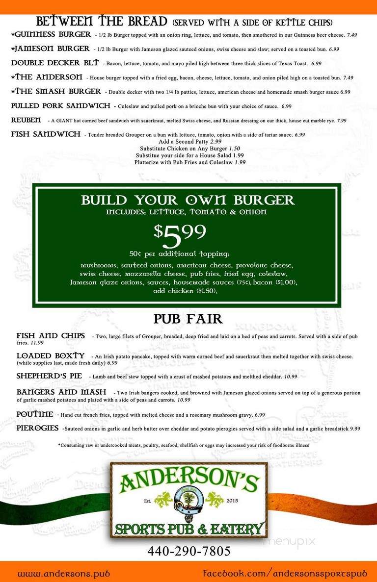 Anderson's Sports Pub & Eatery - Mentor-on-the-Lake, OH