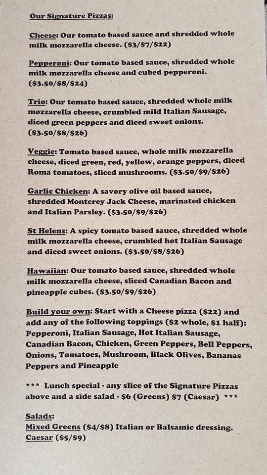 Big O's Wood Fired Pizza - Beaverton, OR menu_pic