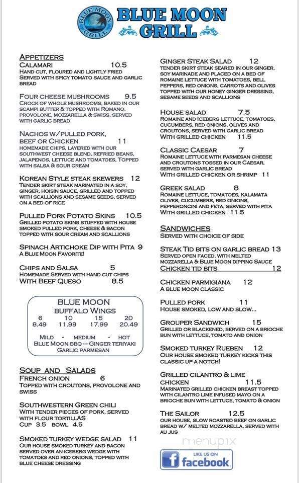 Blue Apron - Sarasota, FL menu_pic