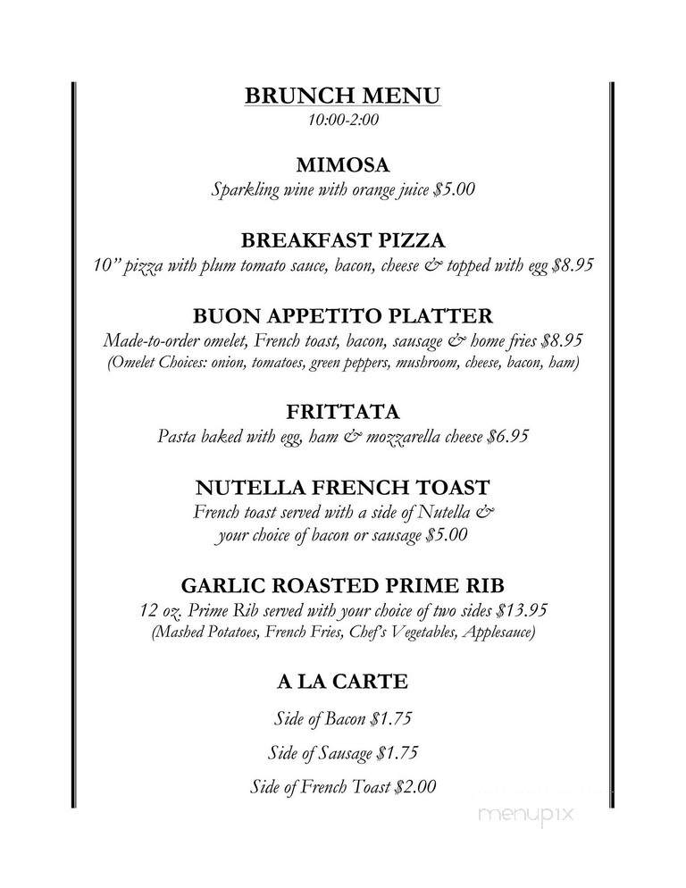 Buon Appetito - Spring Grove, PA menu_pic
