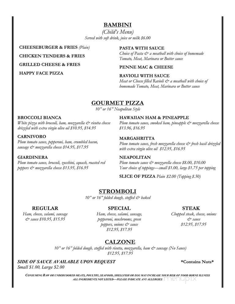 Buon Appetito - Spring Grove, PA menu_pic