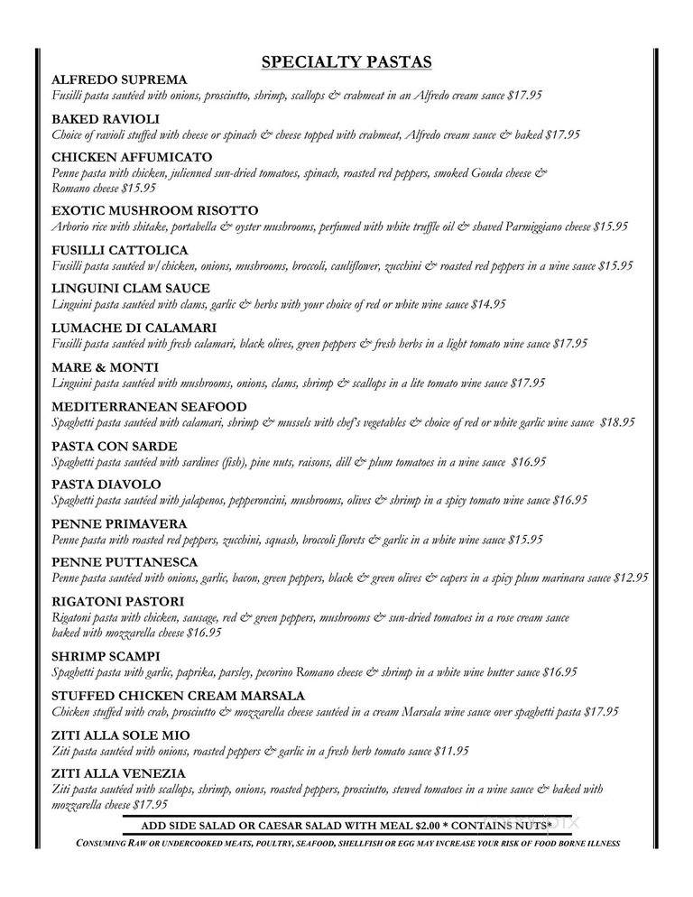 Buon Appetito - Spring Grove, PA menu_pic