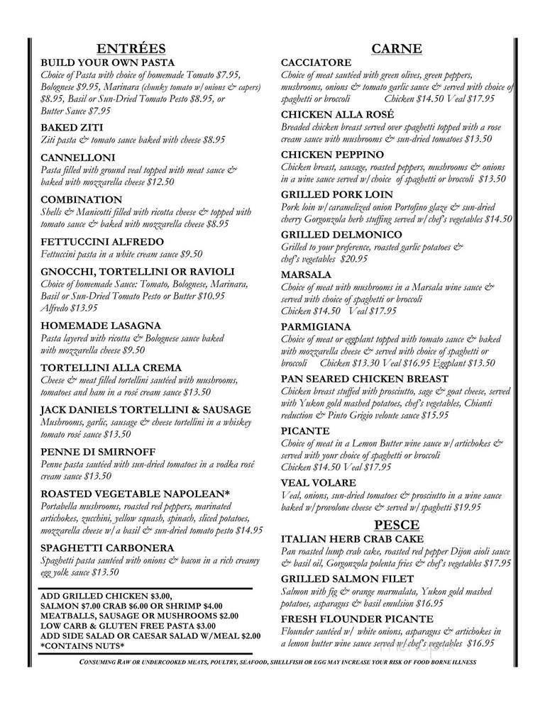 Buon Appetito - Spring Grove, PA menu_pic